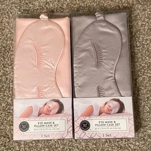 2 Silk eye mask & pillowcase set